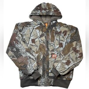 Work Wear Camo Insulated Jacket Men’s Medium Cotton Shell Quilted Lined